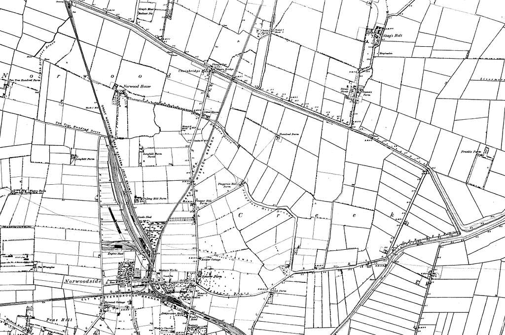 Map of Cambridgeshire OS Map name 012-SW, Ordnance Survey, 1884-1892 ...