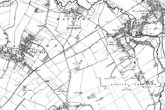 Map of Cambridgeshire OS Map name 054-NW, Ordnance Survey, 1884-1892 ...