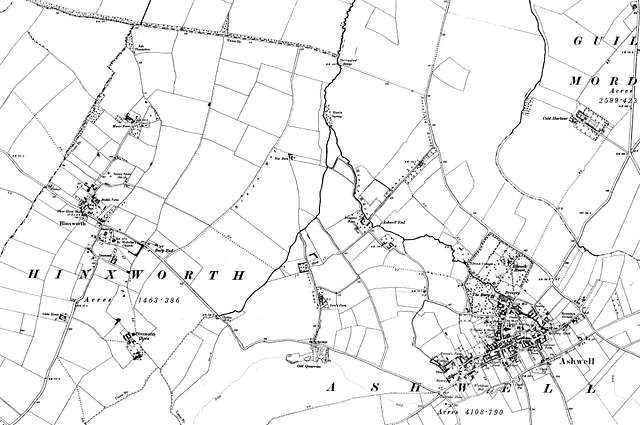 Map Of Cambridgeshire Os Map Name 057-sw, Ordnance Survey, 1884-1892 