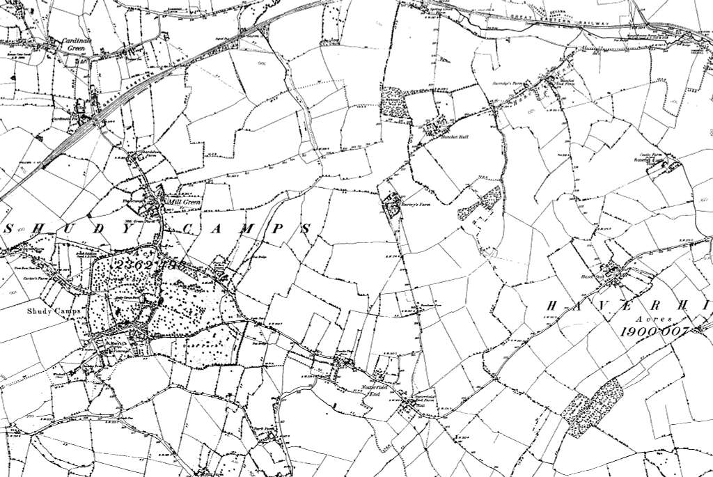 Map of Cambridgeshire OS Map name 061-NW, Ordnance Survey, 1884-1892 ...