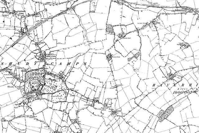 Map of Cambridgeshire OS Map name 061-NW, Ordnance Survey, 1884-1892 ...