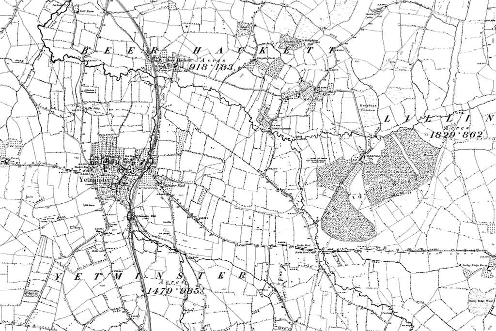 Map Of Dorset Os Map Name 011 Se Ordnance Survey 1888 1892 21858c 1024 