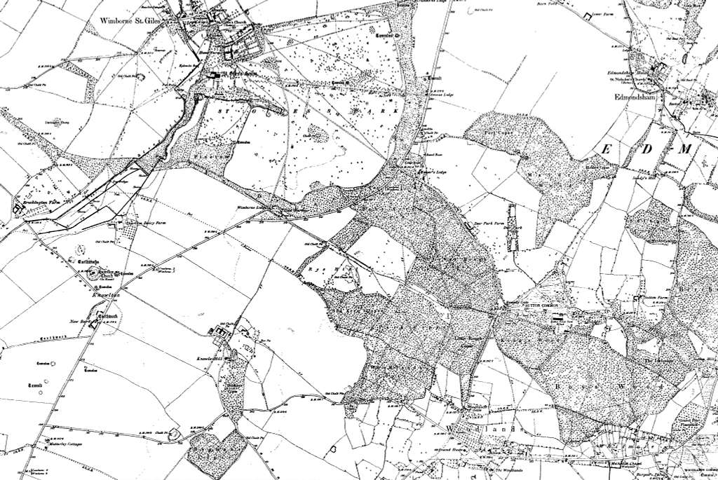 Map Of Dorset Os Map Name 016 Sw Ordnance Survey 1888 1892 C1fe11 1024 