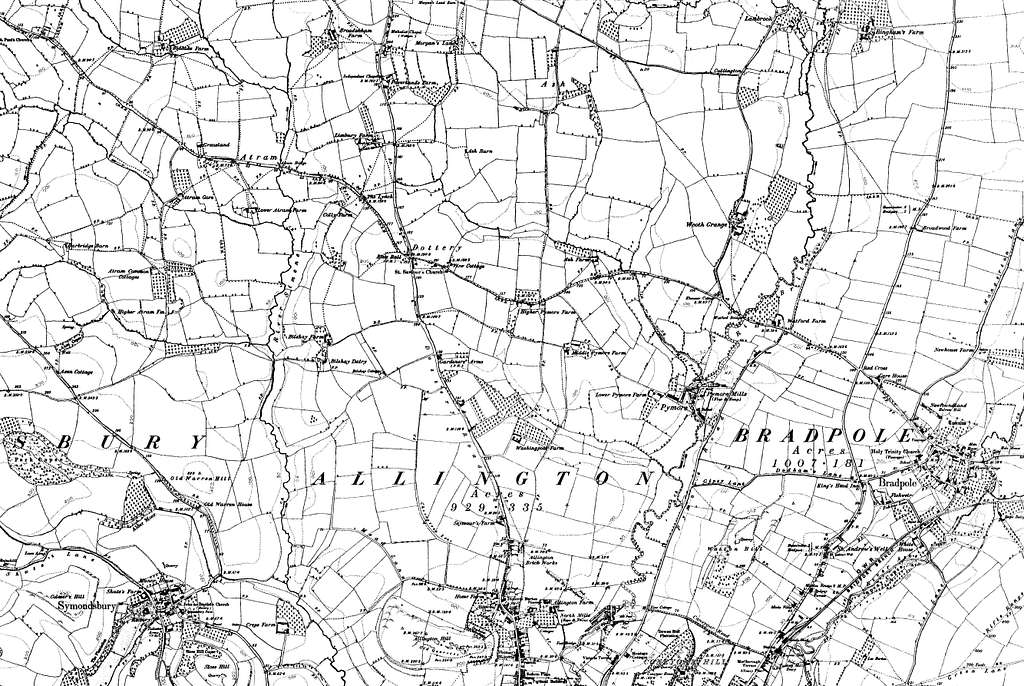 Map of Dorset OS Map name 038-NW, Ordnance Survey, 1888-1892 - PICRYL ...