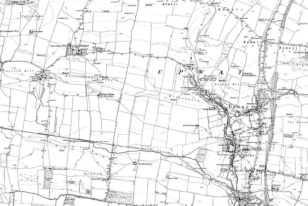 Map Of Dorset Os Map Name 047 Sw Ordnance Survey 1888 1892 641670 1024 