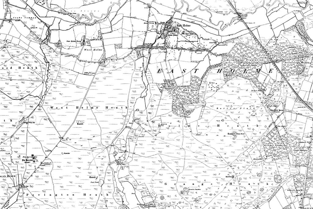Map Of Dorset Os Map Name 049 Se Ordnance Survey 1888 1892 58ff56 1024 
