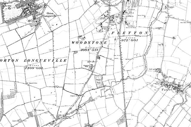 Map of Huntingdonshire OS Map name 005-NE, Ordnance Survey, 1889-1892 ...