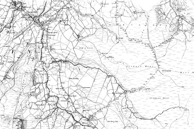 Map of Merionethshire OS Map name 029-NW, Ordnance Survey, 1888-1892 ...