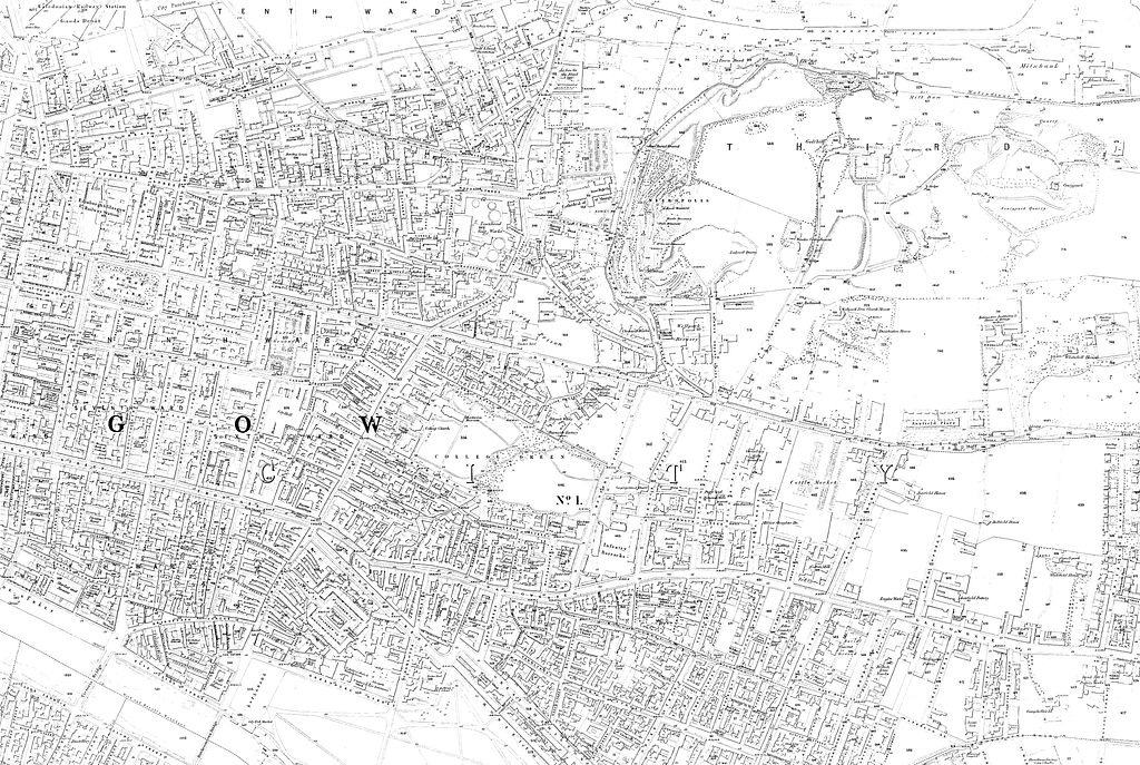 Map of Glasgow and its Environs OS Map name 006-11, Ordnance Survey ...