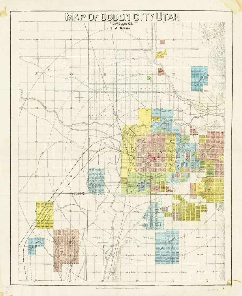 Map Of Ogden City, Utah - Dpla - 0994001c786e059b1e505c5cb0f774e9 