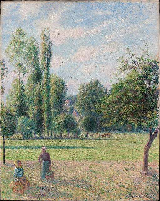 Camille Pissarro, Two Young Peasant Women