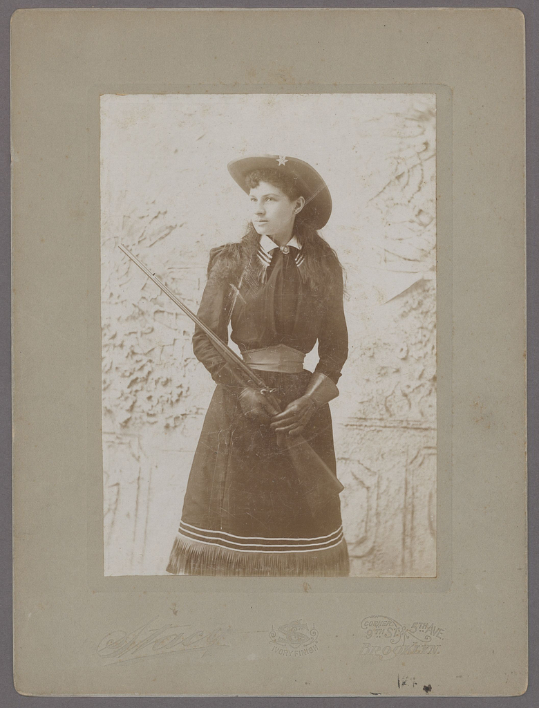 Annie Oakley by Charles Stacy, 1894 - PICRYL - Public Domain Media Search  Engine Public Domain Image