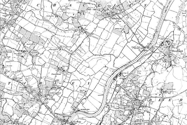 Map of Gloucestershire OS Map name 018-NE, Ordnance Survey, 1884-1894 ...