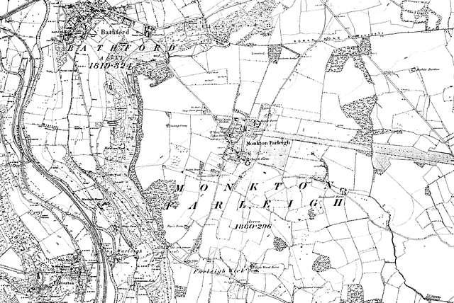 Map of Somerset OS Map name 014-NE, Ordnance Survey, 1884-1894 - PICRYL ...