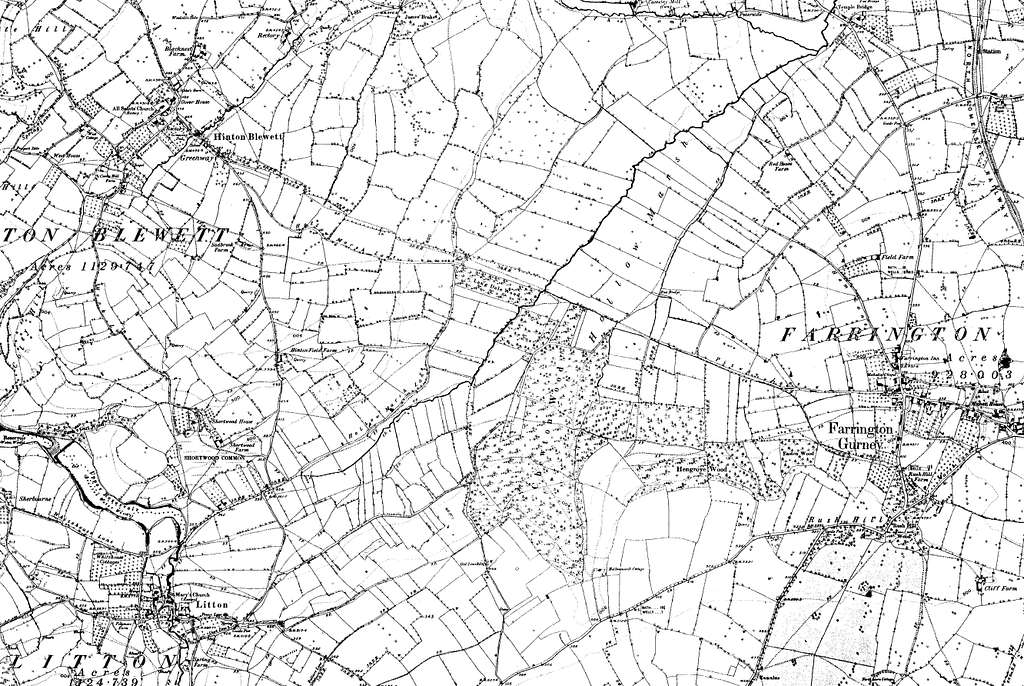 Map of Somerset OS Map name 019-SE, Ordnance Survey, 1884-1894 - PICRYL ...