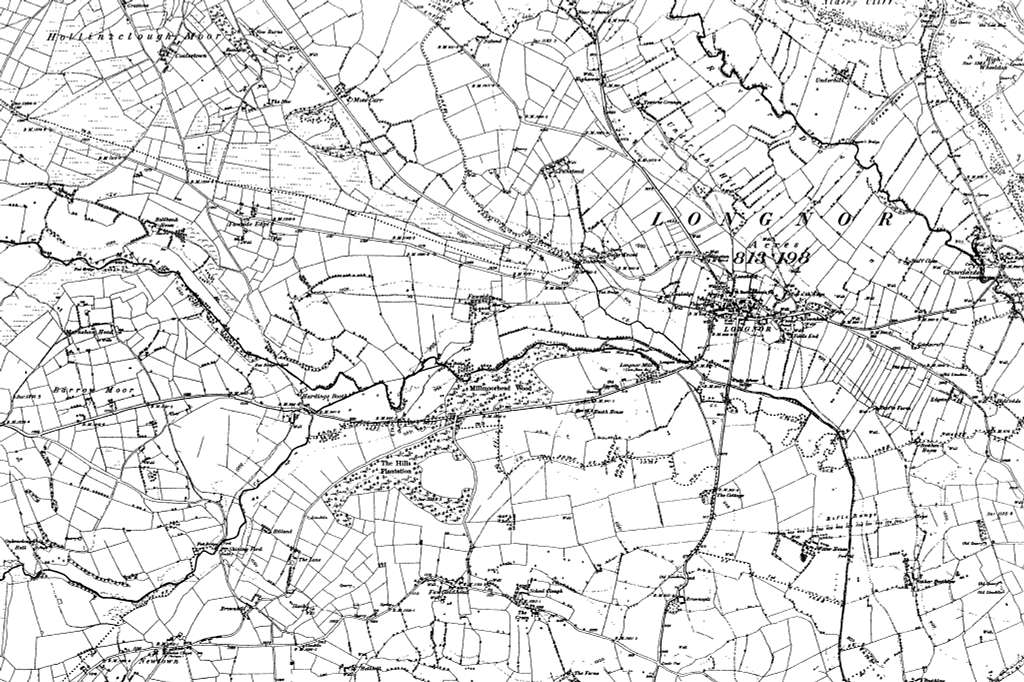 Map Of Staffordshire Os Map Name 005 Nw Ordnance Survey 1883 1894 7adf3e 1024 