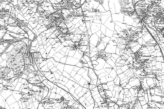 Map of Staffordshire OS Map name 011-SE, Ordnance Survey, 1883-1894 ...