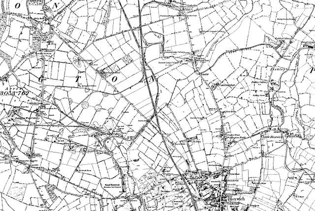 Map of Staffordshire OS Map name 057-SW, Ordnance Survey, 1883-1894 ...