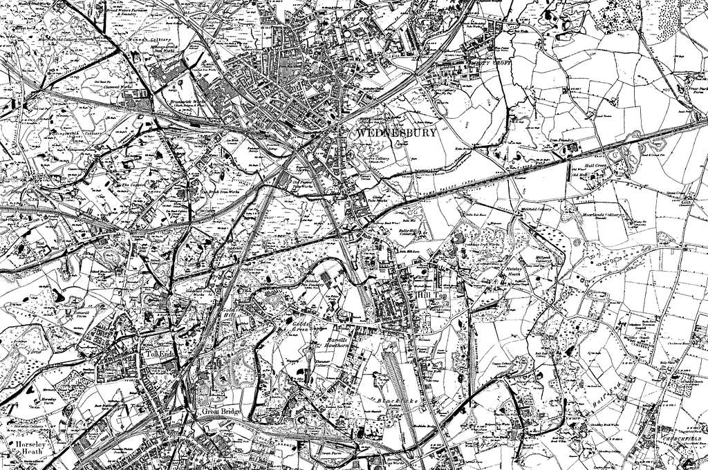 Map Of Staffordshire Os Map Name 068 Nw Ordnance Survey 1883 1894 A8a278 1024 