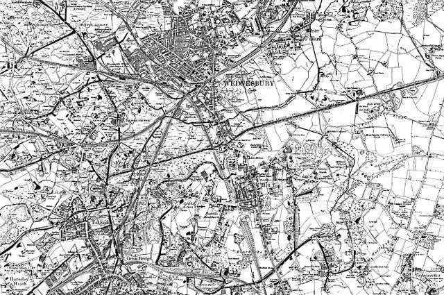 Map of Staffordshire OS Map name 068-NW, Ordnance Survey, 1883-1894 ...