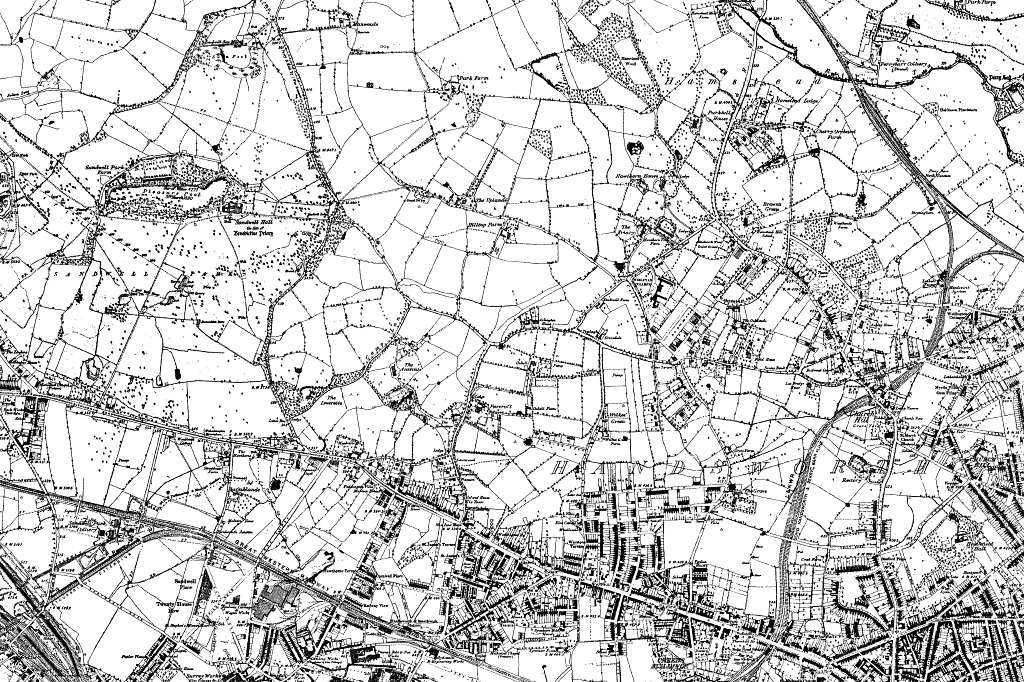 Map Of Staffordshire Os Map Name 068 Se Ordnance Survey 1883 1894 F11cb2 1024 