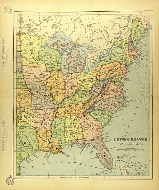 Map of the American East - PICRYL Public Domain Search