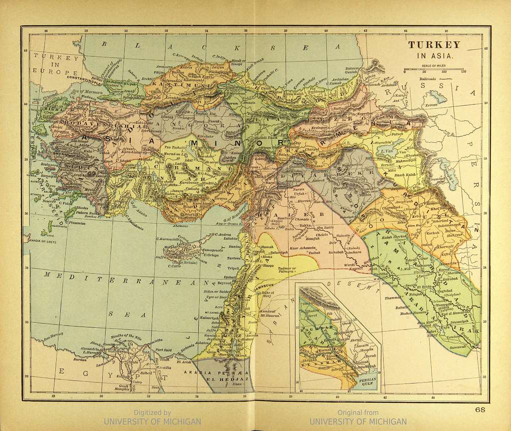 Map Of The Asian Ottoman Empire - Public Domain Old Map - Picryl 