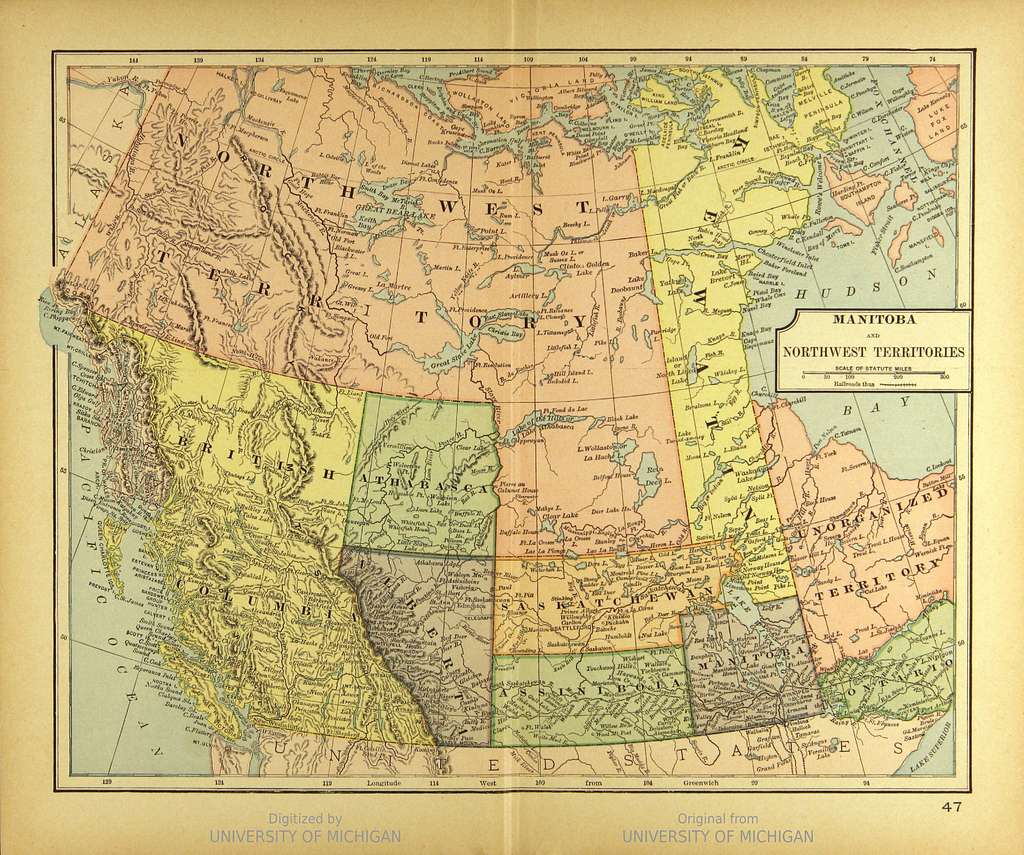 Map Of Western Canada - Public Domain Vintage Map - Picryl - Public 