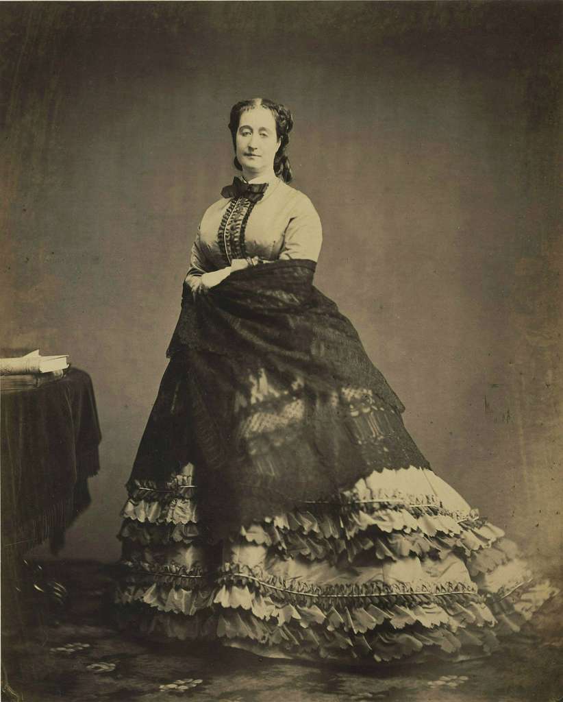 The Empress Eugenie in her bridal dress, 1853. Eugénie de Montijo was  News Photo - Getty Images