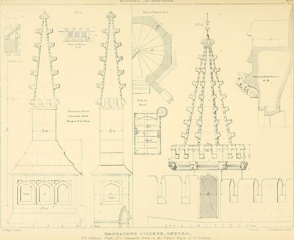 Examples of Gothic architecture - selected from various ancient ...