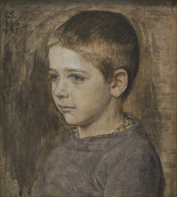 Joakim Skovgaard - Portræt af kunstnerens søn, Peter - 1895 - PICRYL ...