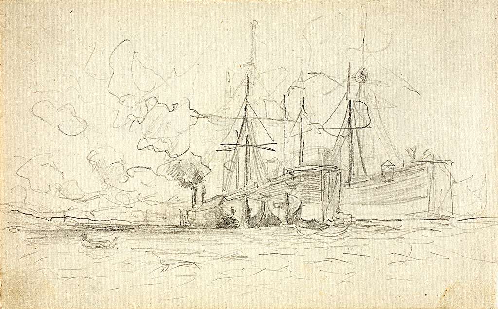 Levitan A fresh breeze On the Volga pencil study - PICRYL Public Domain ...