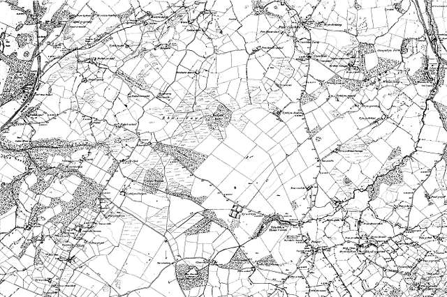 Map of Caernarvonshire OS Map name 011-NE, Ordnance Survey, 1888-1895 ...