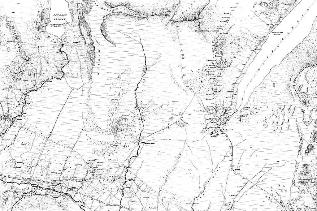 Map of Caernarvonshire OS Map name 018-NW, Ordnance Survey, 1888-1895 ...