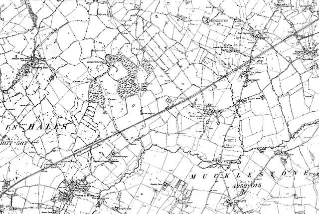 Map of Shropshire OS Map name 009-NE, Ordnance Survey, 1883-1895 ...