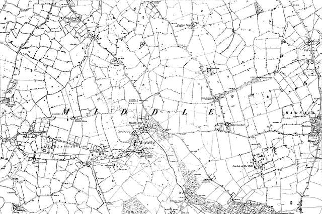 Map of Shropshire OS Map name 021-SW, Ordnance Survey, 1883-1895 ...