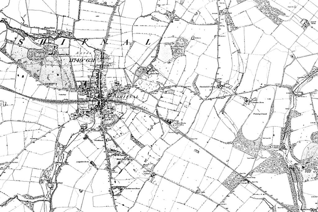 Map of Shropshire OS Map name 044-NW, Ordnance Survey, 1883-1895 ...