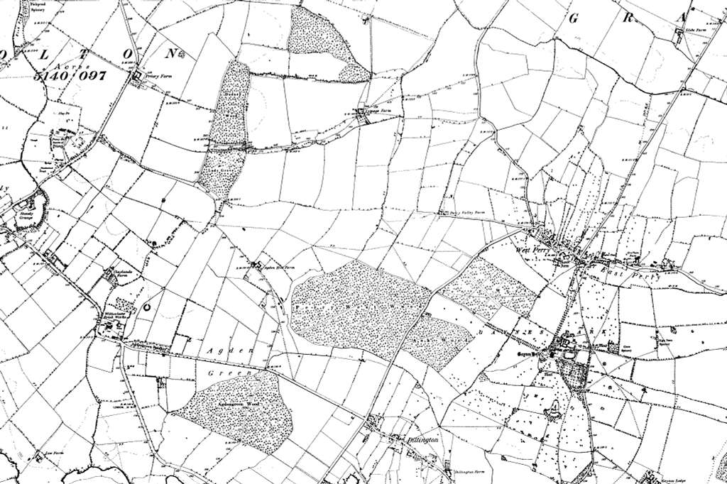 Map of Bedfordshire OS Map name 005-NE, Ordnance Survey, 1885-1896 ...