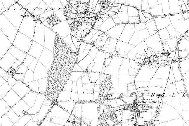 Map of Bedfordshire OS Map name 017-NE, Ordnance Survey, 1885-1896 ...