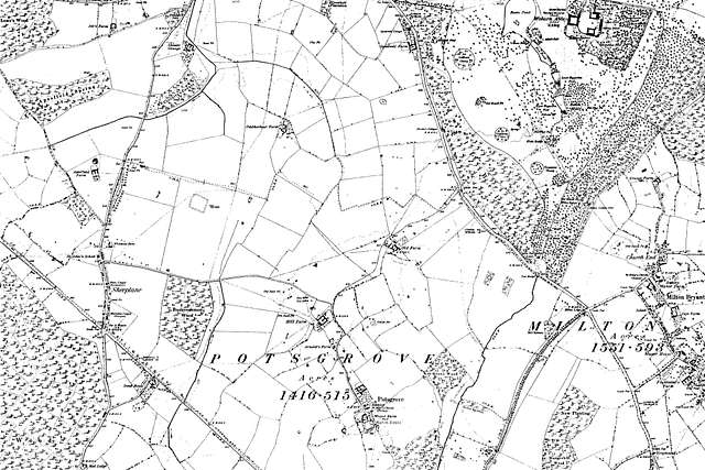 Map of Bedfordshire OS Map name 024-SE, Ordnance Survey, 1885-1896 ...