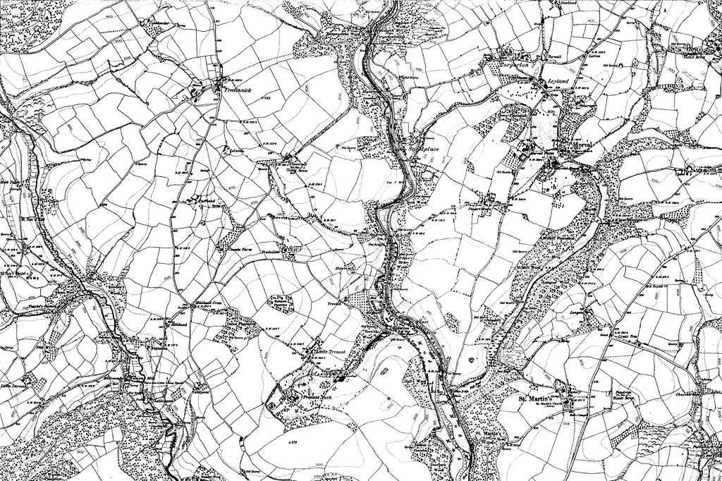 Map of Cornwall OS Map name 044-SW, Ordnance Survey, 1868-1896 - PICRYL ...