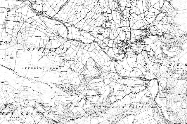 Map of Derbyshire OS Map name 010-SE, Ordnance Survey, 1882-1896 ...