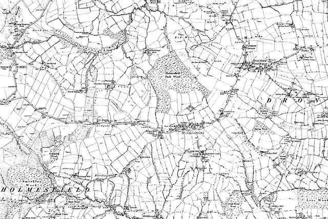 Map of Derbyshire OS Map name 017-NE, Ordnance Survey, 1882-1896 ...