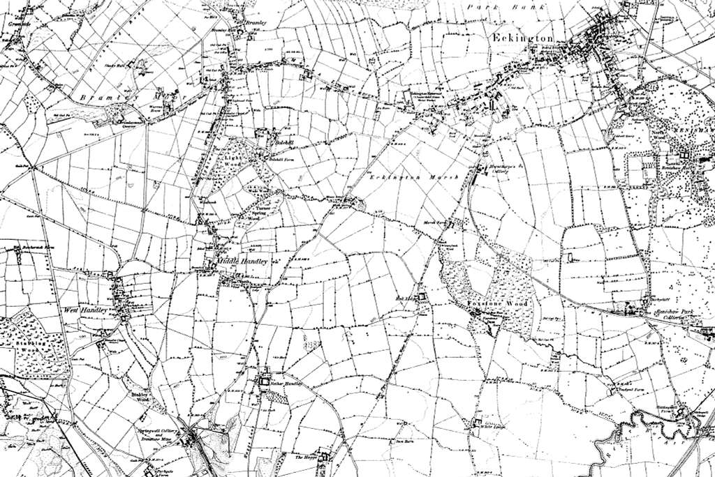 Map Of Derbyshire Os Map Name 018-ne, Ordnance Survey, 1882-1896 