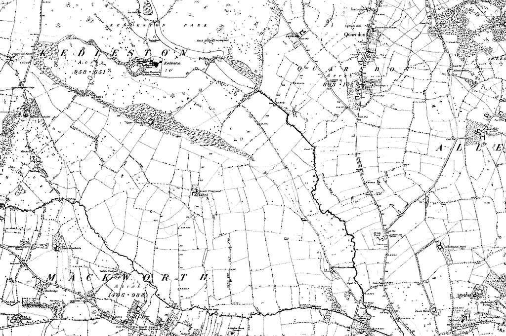 Map of Derbyshire OS Map name 049-NE, Ordnance Survey, 1882-1896 ...