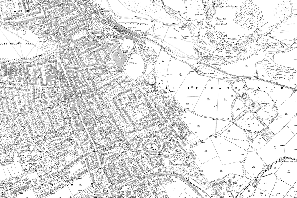 Map of Edinburgh and its Environs OS Map name 003-12, Ordnance Survey ...