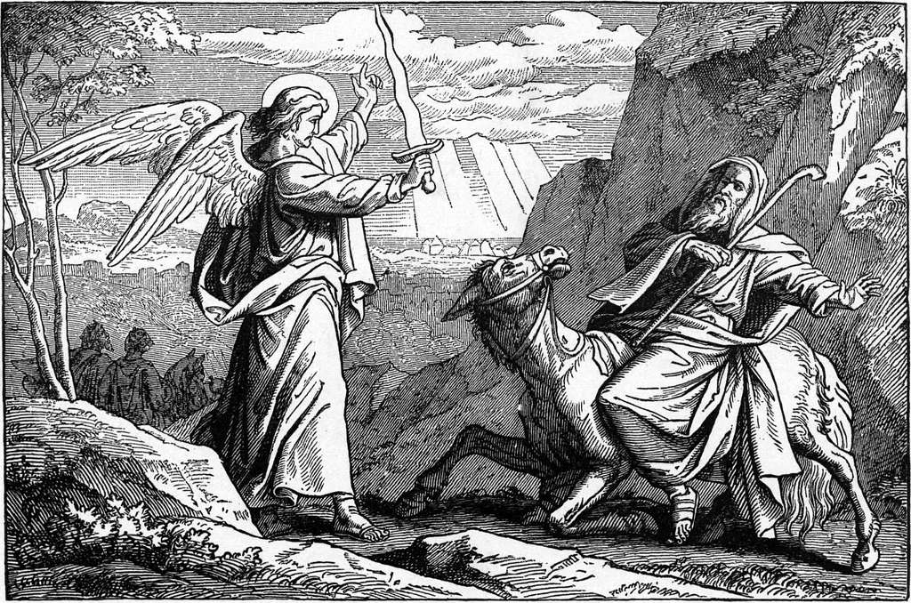 Foster Bible Pictures 0080 1 An Angel Met Balaam with a Sword