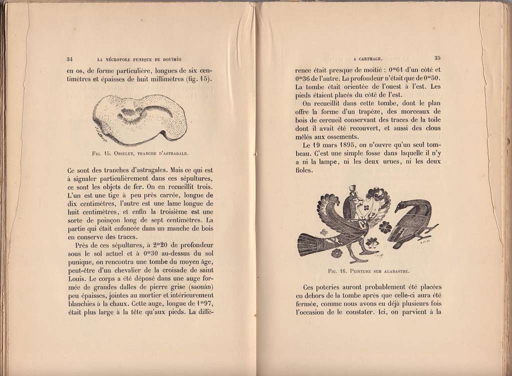 La Nécropole Punique de Douïmès (a Carthage) fouilles de 1895 et 1896 ...