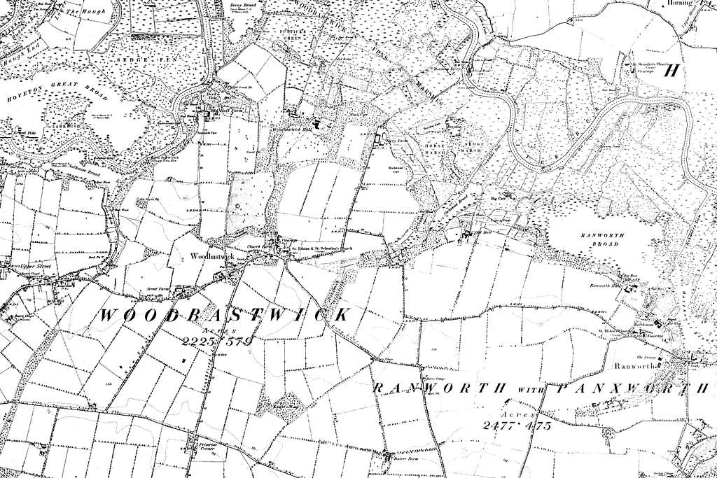 Map of Norfolk OS Map name 052-SE, Ordnance Survey, 1883-1897 - PICRYL ...