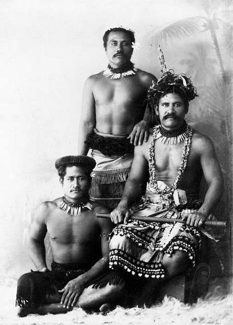 Samoan Warriors - Public domain portrait print - PICRYL - Public Domain ...